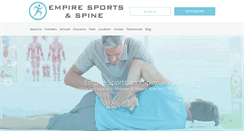 Desktop Screenshot of empiresportsandspine.com